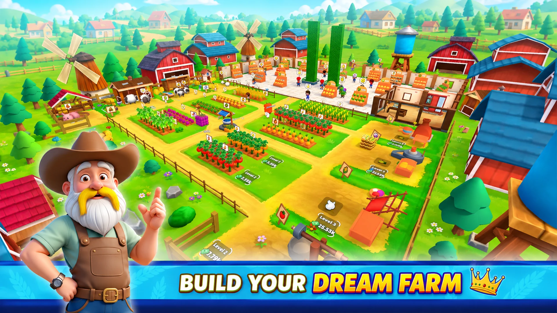 Idle Farm Mart Tycoon Sim screenshot