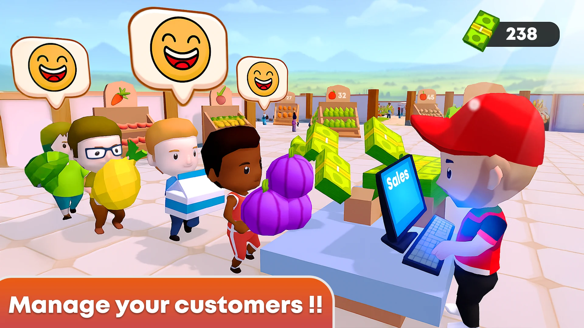 Idle Farm Mart Tycoon Sim screenshot