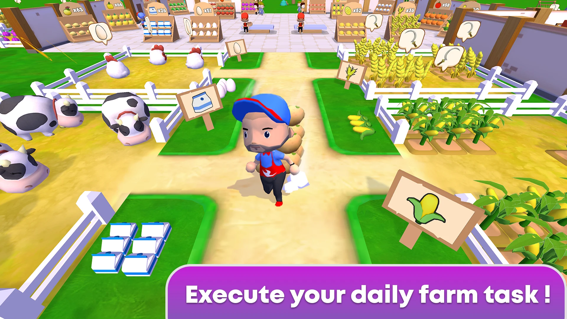 Idle Farm Mart Tycoon Sim screenshot