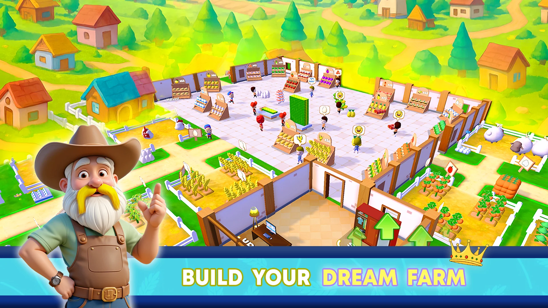 Idle Farm Mart Tycoon Sim screenshot